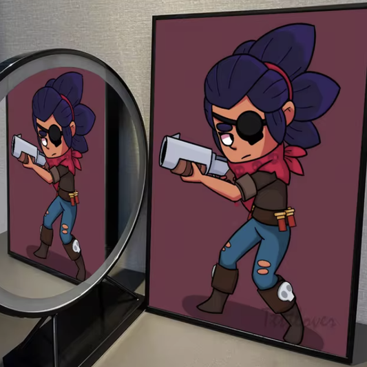 Brawl Stars Pirate Shelly Poster