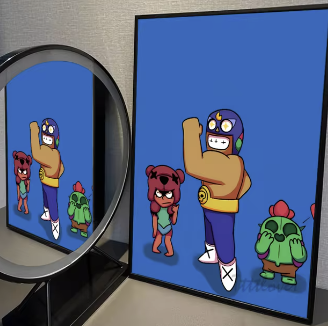 Brawl Stars El-Primo×Nita×Spike Poster