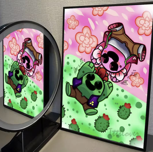 Brawl Stars Spike×Sakura Spike Poster